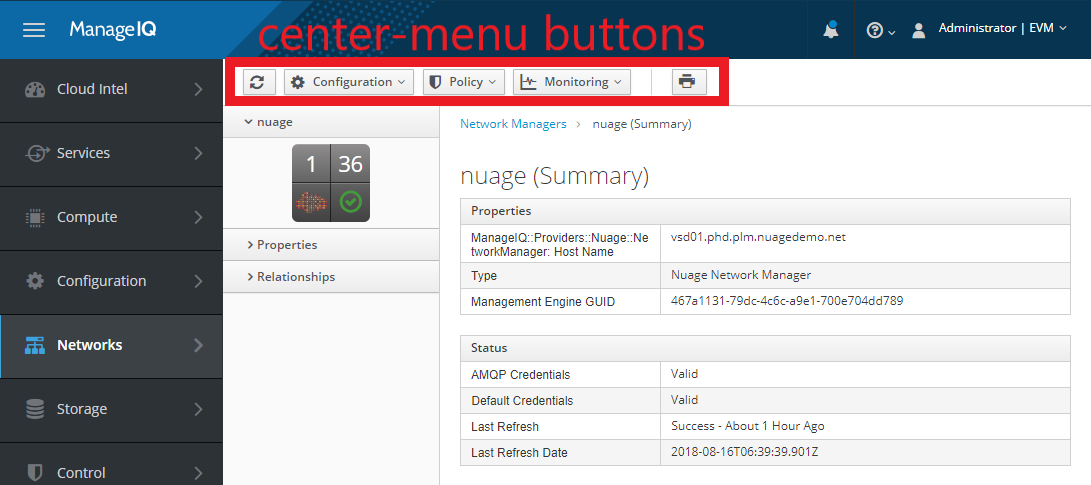 It's now possible to customize center-menu buttons from within the provider codebase.